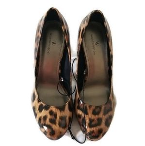 Worthington Leopard Print Patent Size 7 Heels